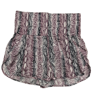 FP Movement by Free People Snakeskin Print High Rise Shorts Medium Gym Running